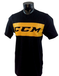T-shirt, CCM SR black - yellow