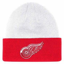 Knit hat, adidas NHL Detroit Red Wings cuffed beanie
