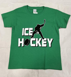 Póló, Ice Hockey zöld JR