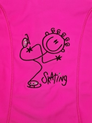Műkorcsolya kabát, KÉZI figura SR neon pink
