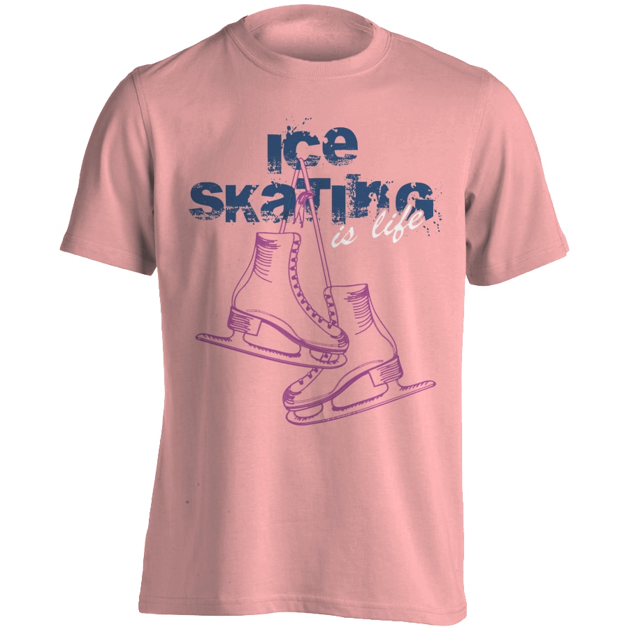 Póló, Ice Skating is Life rózsaszín SR