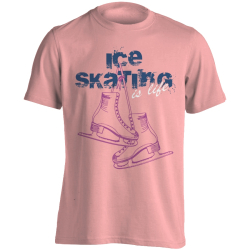 Póló, Ice Skating is Life rózsaszín SR