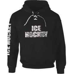 Sudadera con capucha, Hockey sobre hielo cordones negro SR
