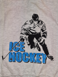 Kapucnis pulóver, Ice Hockey FŰZŐS szürke-kék JR
