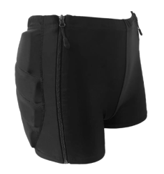 Tréninkové kalhoty na krasobruslení, EMZA SPORT s vycpávkami Zipp