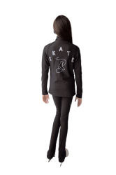 Krasobruslařské kalhoty EMZA SPORT s vysokým pasem 21 YTH černé (másolat/copy)