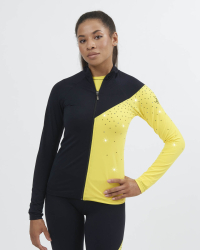 Куртка для фігурного катання, вставка SAGESTER 210 SR чорно-жовта