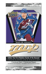 Hokis kártya, UPPER DECK MVP NHL Rookie 2025-26 7 db/csom.
