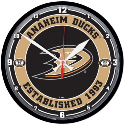Nástěnné hodiny, NHL Anaheim Ducks 32cm