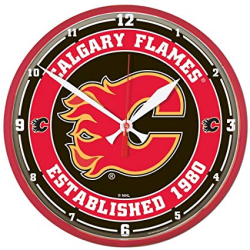 Годинник настінний, NHL Calgary Flames 32см