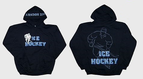 Kapucnis pulóver, Ice Hockey sötétkék JR