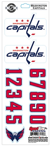 Matrica, NHL számok fejvédőre Washington Capitals