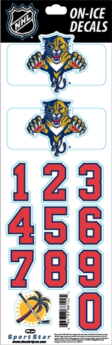 Matrica, NHL számok fejvédőre Florida Panthers