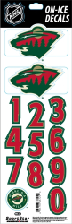 Calcomanías, números de casco NHL Minnesota Wild