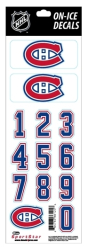 Стикери, номера на каски от НХЛ Montreal Canadiens