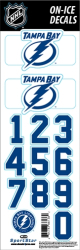 Obtisky, čísla na helmy NHL Tampa Bay Lightning