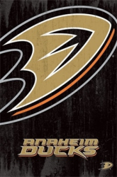 Plakát, logo NHL Anaheim Ducks 56x86cm