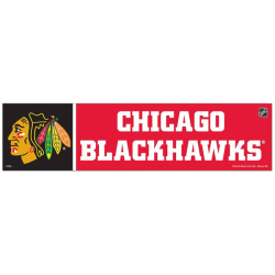 Nálepka, NHL Chicago Blackhawks nárazník 30,5x7,6