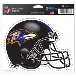 Sticker, NFL Baltimore Ravens helmet 12,5x15