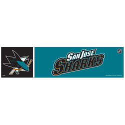 Matrica, NHL San José Sharks bumper 30,5x7,6