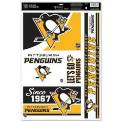 Наклейка, NHL Pittsburgh Penguins мульти набір 28x43