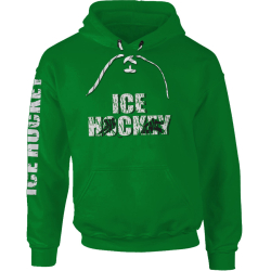 Sudadera con capucha, Hockey sobre hielo cordones verde SR