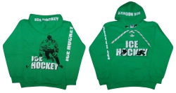 Kapucnis pulóver, Ice Hockey FŰZŐS zöld SR