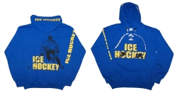 Kapucnis pulóver, Ice Hockey FŰZŐS kék JR
