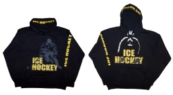 Kapucnis pulóver, Ice Hockey FŰZŐS fekete-sárga SR