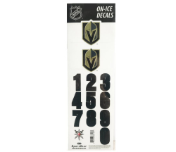 Наклейка, номери НХЛ на головних уборах Vegas Golden Knights